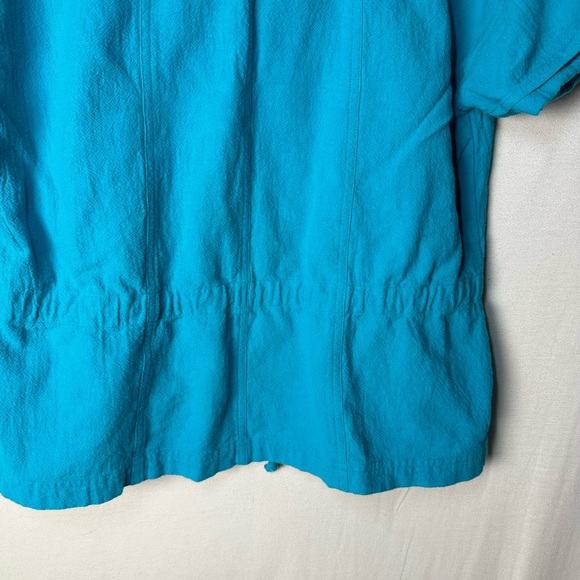 Chico’s Top Size 0 Turquoise - Picture 7 of 9